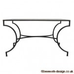 A Black Iron Garden Table